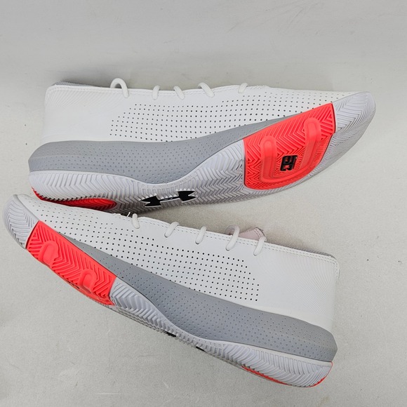 Under Armour SC 3Zero IV Basketball Shoes Mens 10 White Gray Black 3022048-100 main image 13